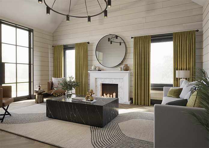 Wexley, Antique Gold - Made to Measure Curtains - Image 7